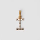 Burberry Burberry Crystal 'i' Alphabet Charm, Yellow