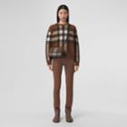 Burberry Burberry Check Wool Cashmere Sweater