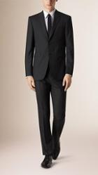 Burberry Modern Fit Check Wool Part-canvas Suit