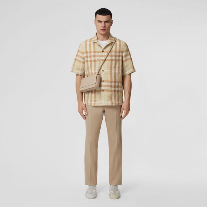 Burberry Burberry Short-sleeve Check Linen Shirt