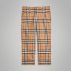 Burberry Burberry Vintage Check Cotton Tailored Trousers, Size: 8y