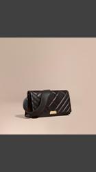 Burberry Quilted Leather And House Check Clutch