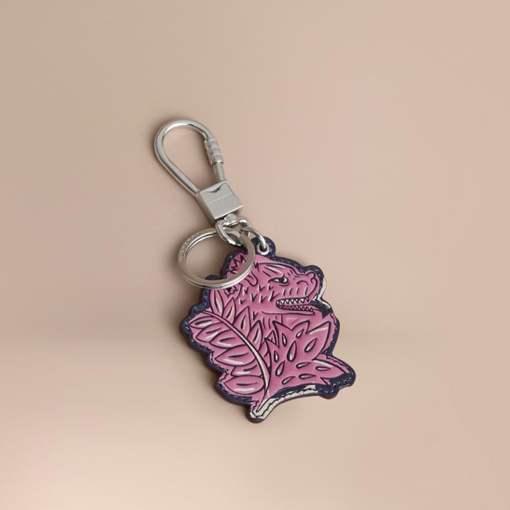 Burberry Burberry Beasts Leather Key Ring, Pink