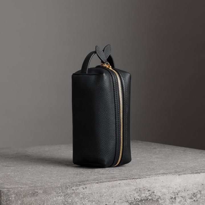 Burberry Burberry Embossed Grainy Leather Pouch