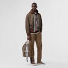 Burberry Burberry Monogram Stripe Print Nylon Bomber Jacket, Size: 36, Bridle Brown