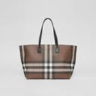 Burberry Burberry Medium Check And Leather Tote