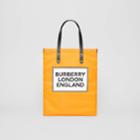 Burberry Burberry Logo Print Nylon Tote Bag, Orange