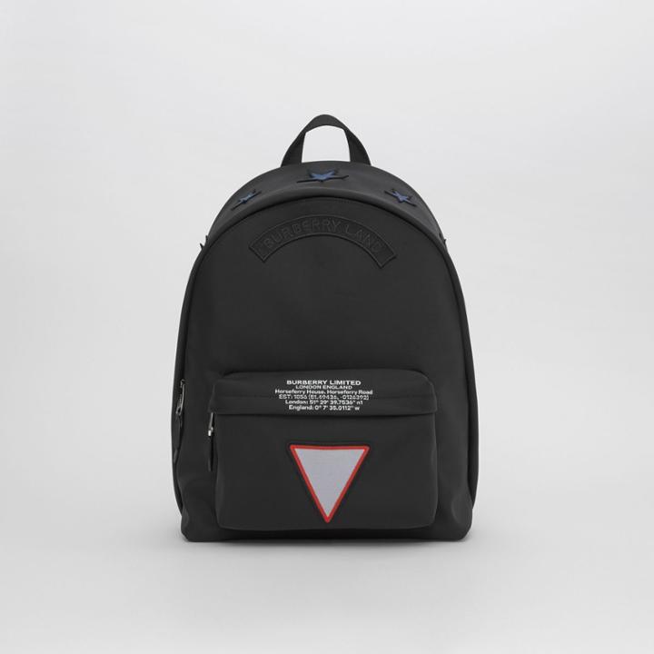 Burberry Burberry Badge Appliqu Nylon Backpack