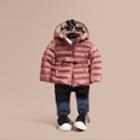 Burberry Burberry Bow Detail Down-filled Puffer Jacket, Size: 12m, Purple
