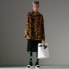 Burberry Burberry Boyfriend Fit Camouflage Print Jacket, Size: 00, Green