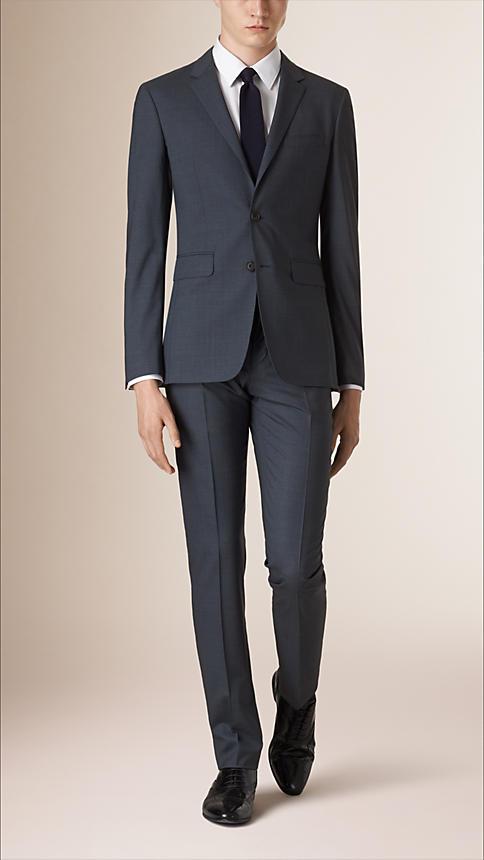 Burberry Slim Fit Travel Tailoring Wool Suit