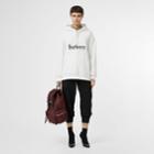 Burberry Burberry Embroidered Logo Jersey Hoodie, Size: Xs, White