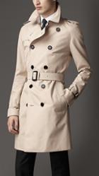 Burberry Mid-length Cotton Gabardine Trench Coat