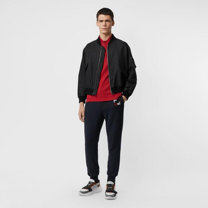 Burberry Burberry Chequer Ekd Cotton Trackpants, Size: M, Blue