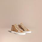 Burberry Shearling High-top Trainers