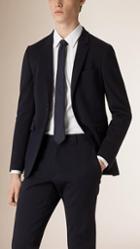 Burberry Slim Fit Double-breasted Wool Jacket