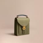 Burberry Burberry The Small Trench Leather Satchel, Green