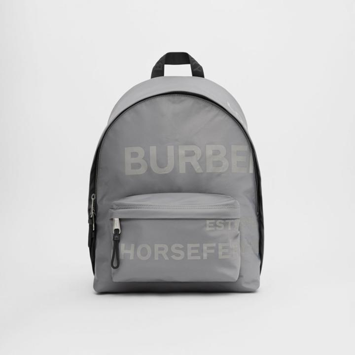 Burberry Burberry Horseferry Print Econyl Backpack, Grey