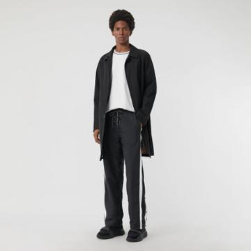 Burberry Burberry Sport Stripe Jersey Track Pants, Size: Xs, Black