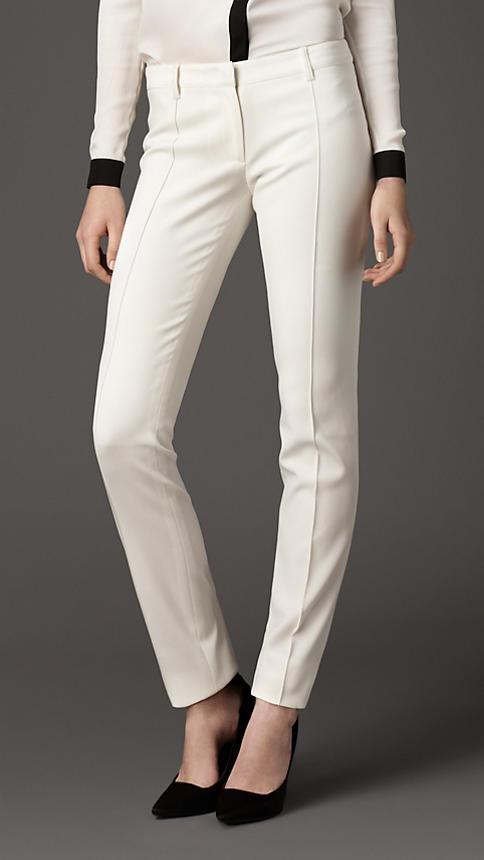 Burberry Cr Pe Jersey Cigarette Trousers
