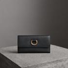 Burberry Burberry D-ring Grainy Leather Continental Wallet