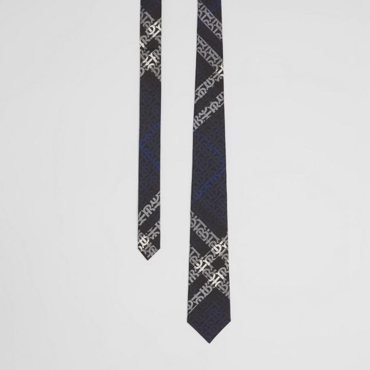 Burberry Burberry Classic Cut Monogram Check Silk Tie