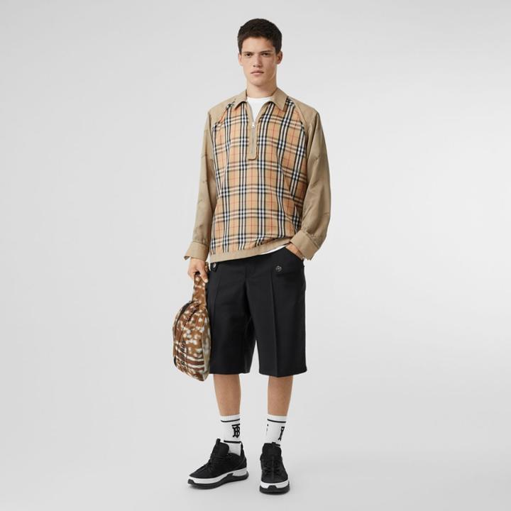 Burberry Burberry Seam Detail Vintage Check Shirt, Beige
