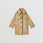 Burberry Burberry Childrens Trompe L'oeil Cotton Swing Coat, Size: 10y, Yellow
