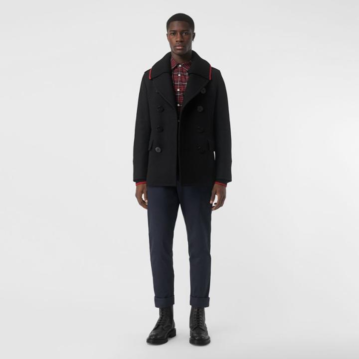 Burberry Burberry Slim Fit Cotton Chinos, Size: 48, Blue