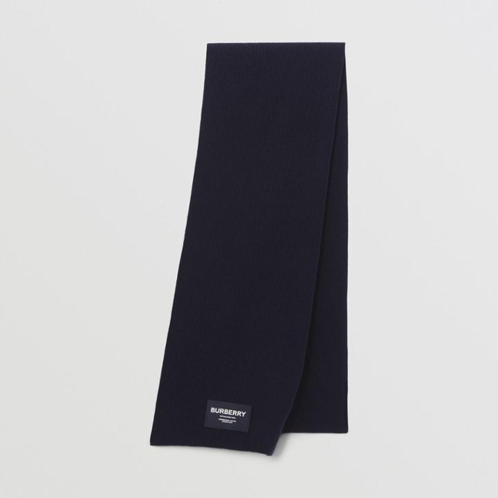 Burberry Burberry Childrens Ribbed Wool Cashmere Scarf, Size: Os