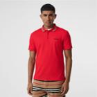 Burberry Burberry Icon Stripe Detail Cotton Piqu Polo Shirt, Size: M, Red