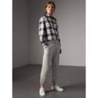 Burberry Burberry Cropped Jersey Sweatpants, Size: M, Grey