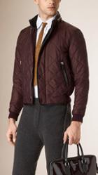 Burberry Prorsum Quilted Bomber Jacket