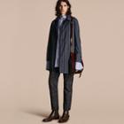 Burberry Reversible Pyjama Stripe Print Car Coat