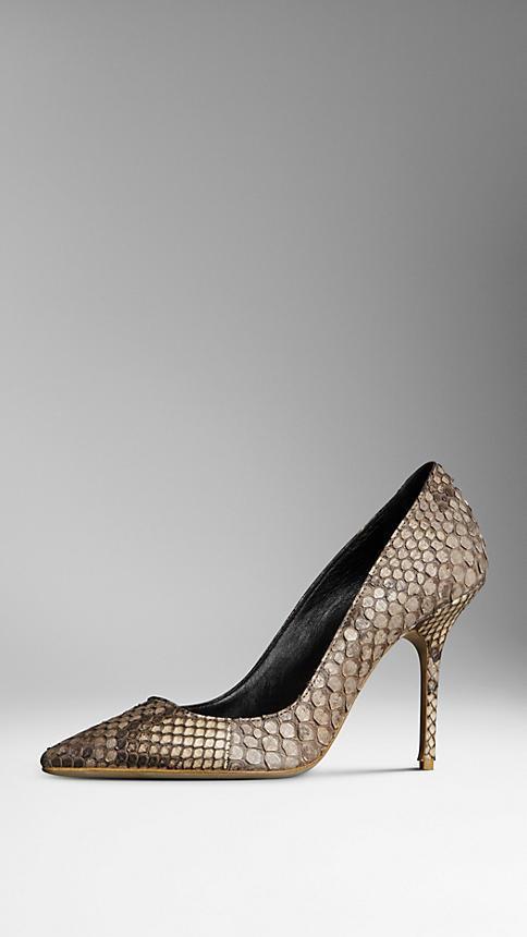 Burberry Python Point-toe Pumps