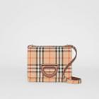 Burberry Burberry The Small Vintage Check D-ring Bag, Beige