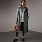Burberry Burberry The Brighton Car Coat, Size: 14, Green