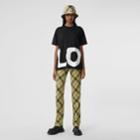 Burberry Burberry Love Print Cotton Oversized T-shirt, Size: Xs, Black