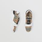 Burberry Burberry Vintage Check, Suede And Leather Sneakers, Size: 39