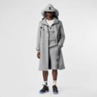 Burberry Burberry Horseferry Print Cotton Hoodie, Size: L, Grey