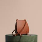 Burberry Burberry The Small Bridle Bag In Riveted Leather, Brown