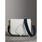 Burberry Burberry The Square Satchel In Lizard, White