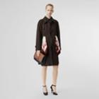 Burberry Burberry Scarf Detail Wool Car Coat, Size: 02, Brown