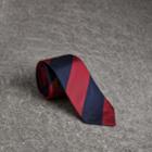 Burberry Burberry Modern Cut Archive Logo Striped Silk Tie, Blue