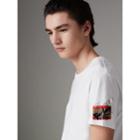 Burberry Burberry Graffitied Ticket Print T-shirt, Size: Xl, White