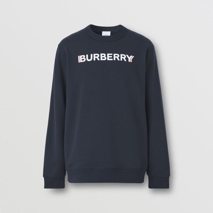 Burberry Burberry Logo Print Cotton Sweatshirt, Size: M