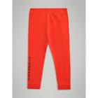 Burberry Burberry Logo Detail Stretch Cotton Leggings, Size: 6y, Red