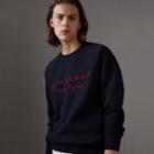 Burberry Burberry Embroidered Jersey Sweatshirt, Size: L, Blue