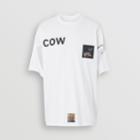 Burberry Burberry Cut-out Detail Montage Print T-shirt, White