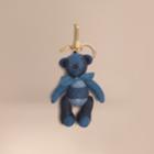 Burberry Burberry Thomas Bear Charm In Check Cashmere, Blue